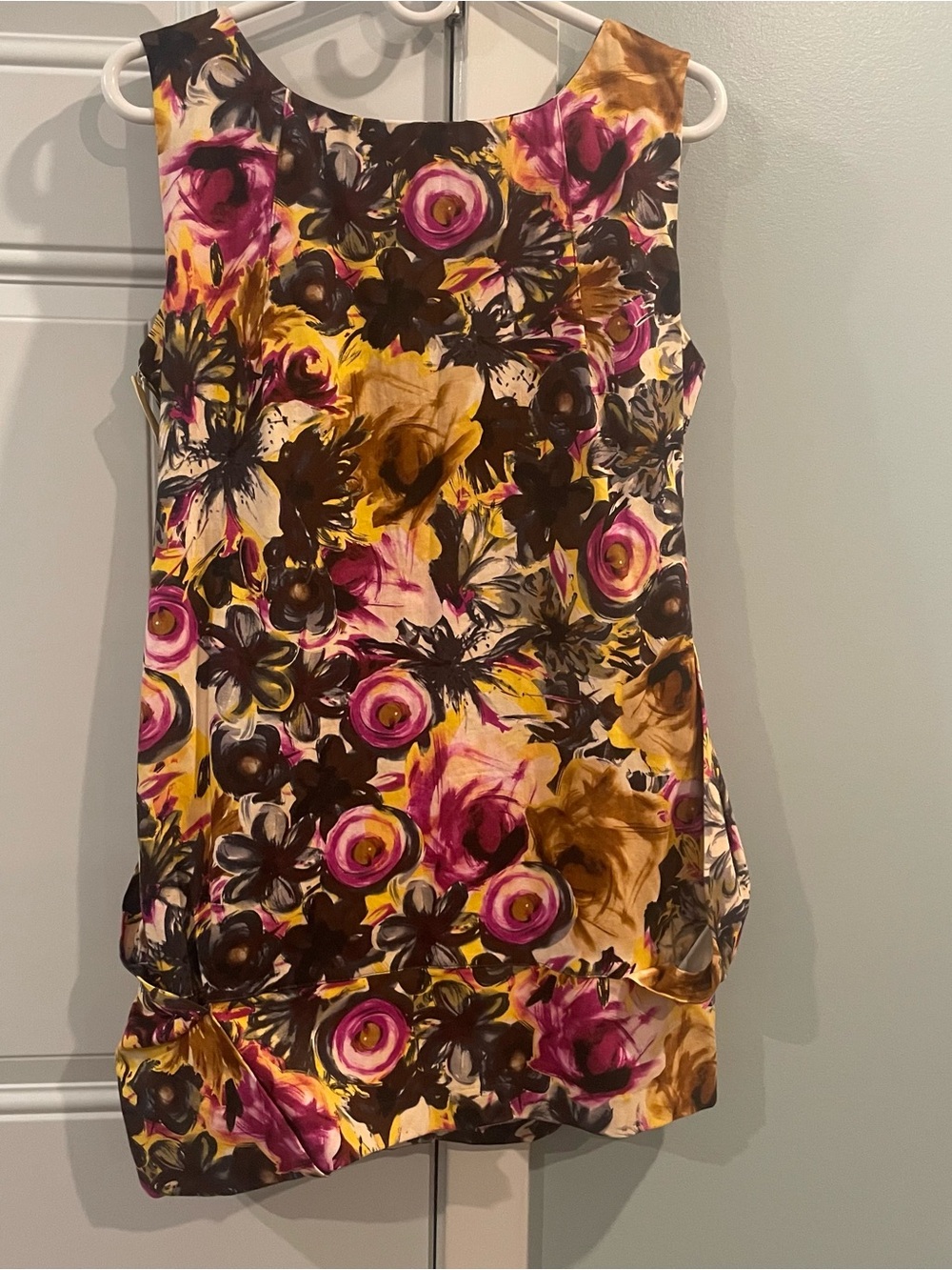Gracia 100% cotton Floral Print Sleeveless Dress Size Large - Picture 5 of 5